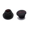 6pcs Bike Black Mini Rubber Grip Handlebar Bar End Plugs Stoppers Caps