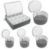 5PCS Felt Storage Bag Glass Cup Rack Cooking Plate Soup Spoon Case Dish Fabric Holder Travel Kitchen Accessories Shelf Organize