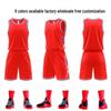 Herre Hurtigtørkende Egendesignet Basketballuniformsett - Pustende Lagtrenings- og Konkurransedrakt med Enhetstrykk
