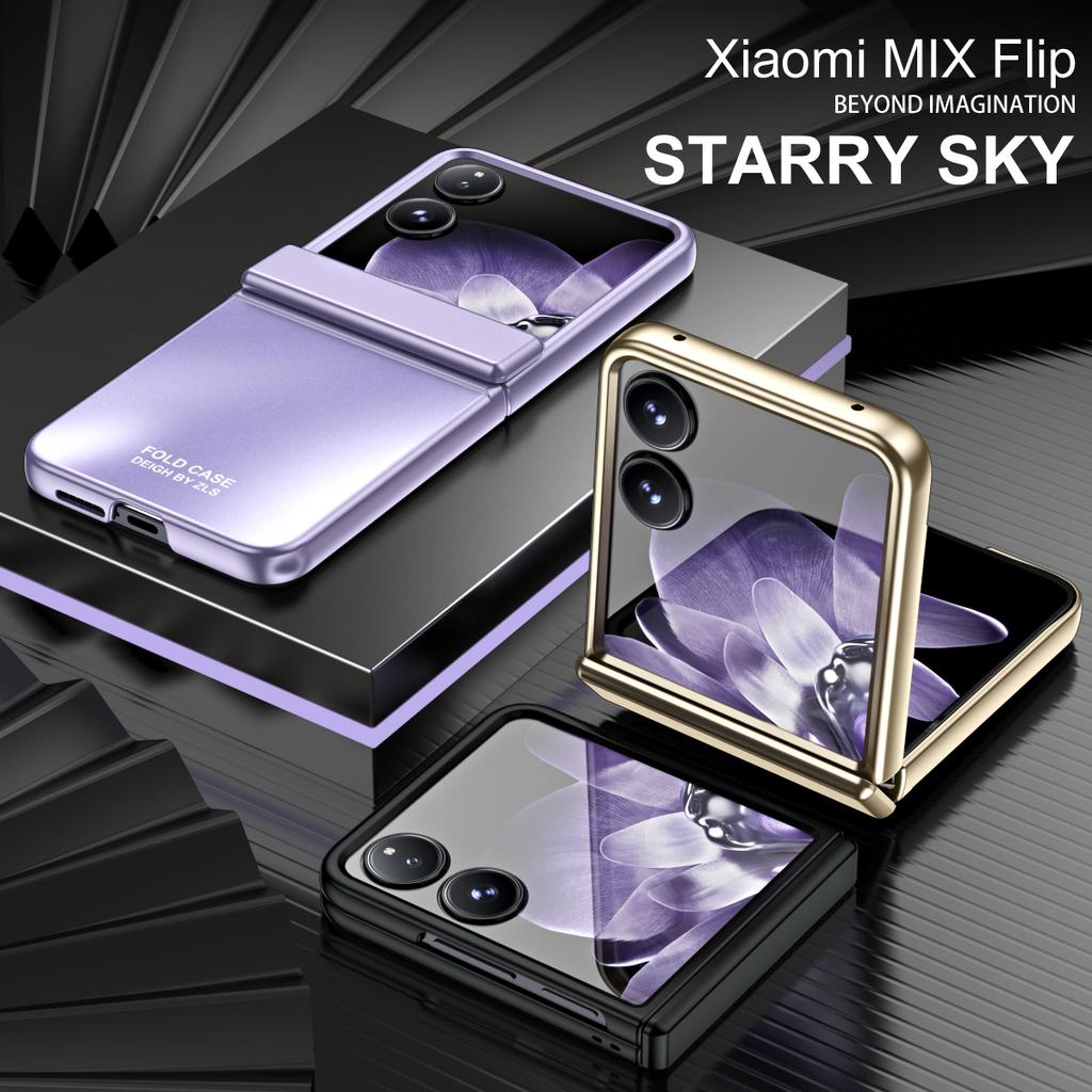 For Xiaomi Mix Flip 5G Case Electroplating Hard PC Protective Phone Cover