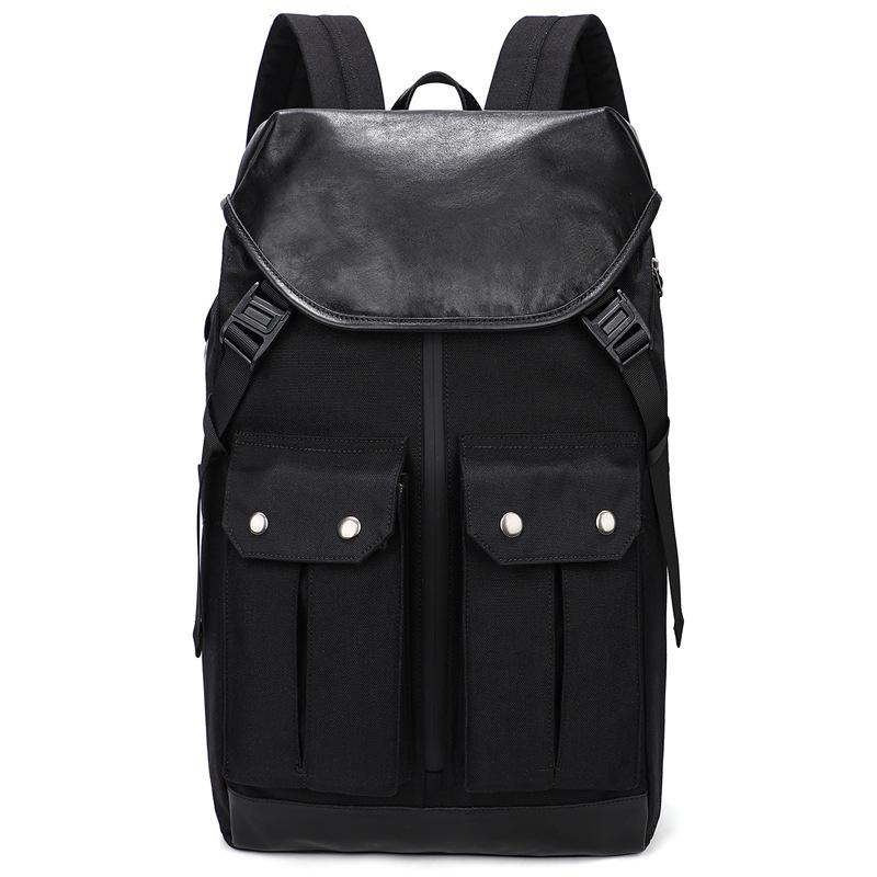 Retro Men S Shoulder Computer Bag Travel Bag Outdoor Large Capacity Waterproof Oxford Cloth Casual Backpack