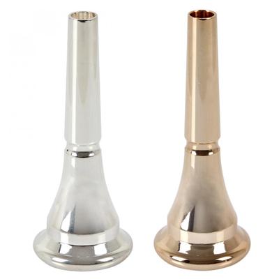 Professionelles, langlebiges, stilvolles Waldhorn-Mundstück aus Kupfer, Gold/Splitter optional