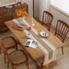 Aleer de masă pentru petrecere țesut țesătură în stil boho decor cu ciucuri de culoare contrastantă împletit rezistent la pete, reutilizabil, protecție pentru masă, decorare pentru bal de absolvire.