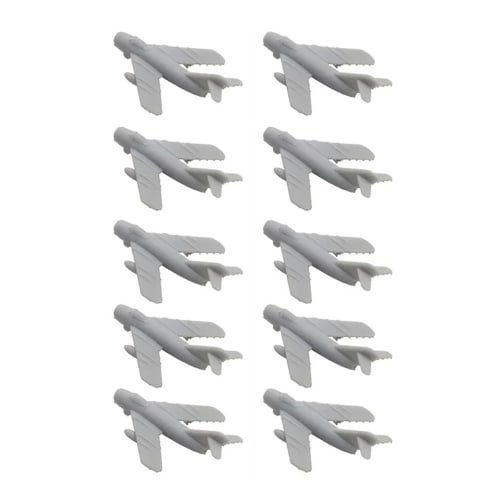 10PCS DIY Model Russian Mig-17 Fighter Jet Model Mold with Landing Gear for 3D Military Aircraft Model (1/700(16mm))