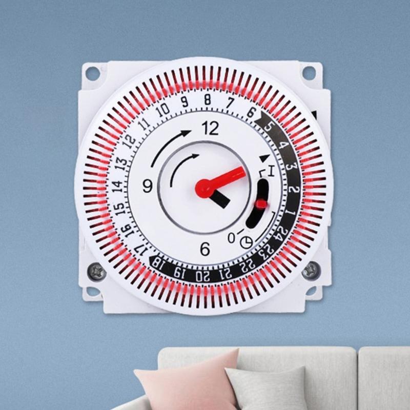 Mechanical Timer Switches Rotary Dials Timer 15 Minutes To 24 Hours Period Automatic Power Off For Home And Office