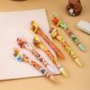 36pcs Cartoon Capybara Resin Patch Erasable Gel Pen, Cute Design, Press-type Hot Erasable Pen, Student Stationery Back-to-school season