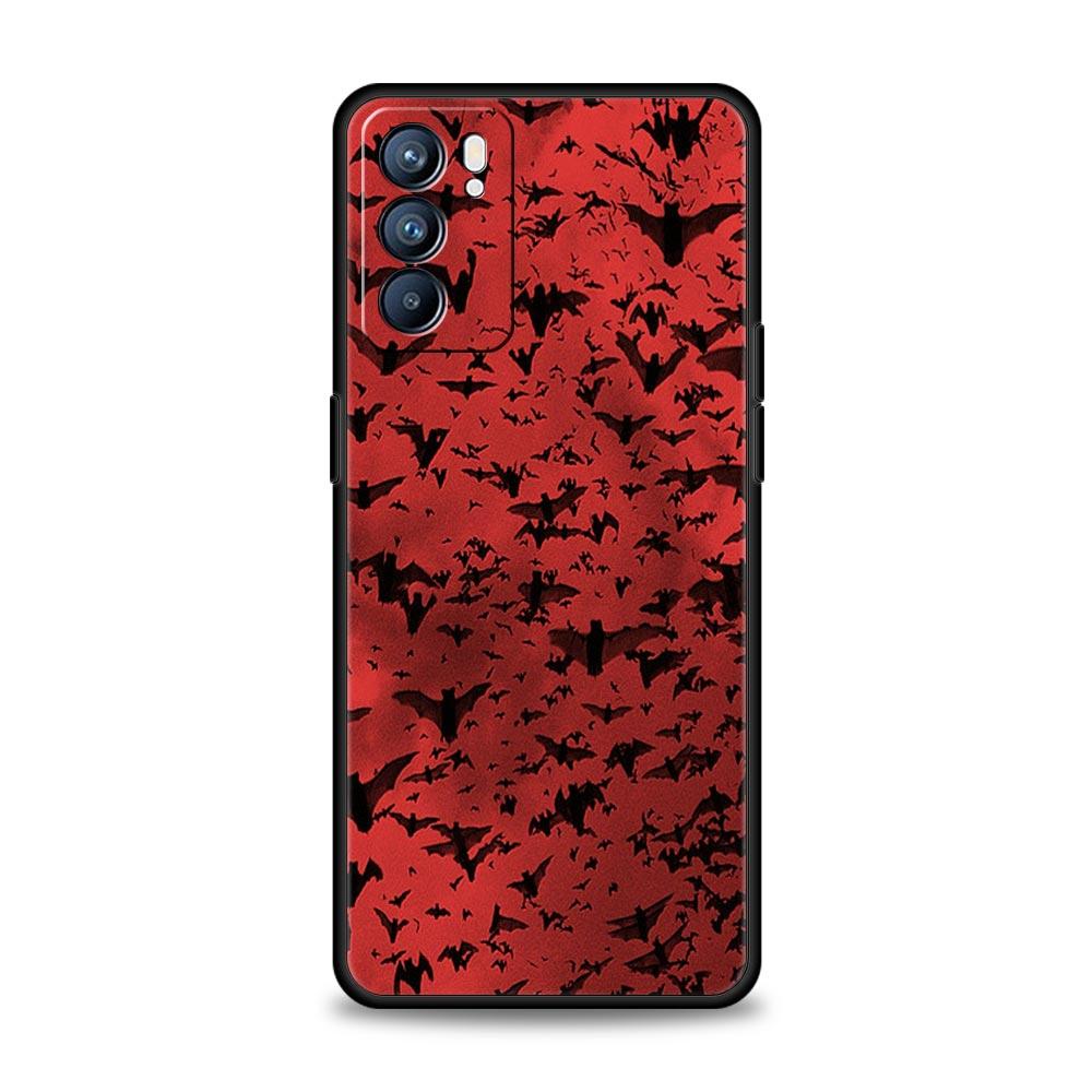 Goth Vampire Bat animal Phone Case For Oppo Reno14 Reno13 Reno12 11 F 10 Find X5 X9 Pro A54 5G A53 A9 A16 A78 4G A80 A98 Cover