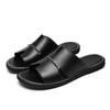 2024 Summer Trendy Plus Size Men's Genuine Leather Flip-Flops: Casual Beach Sandals in Sizes 45-47