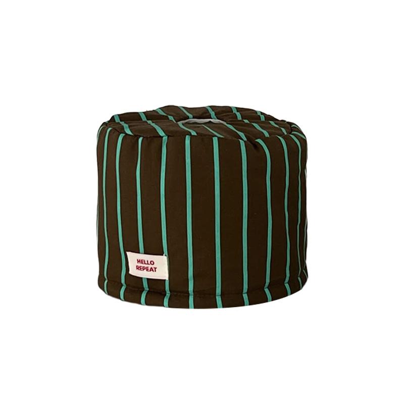 Creative Retro Striped Tissue Box Living Room Home Storage Box Room Desktop Decoration Tissue Box, Fabric Tissue Storage Bag New (As shown-16387)-