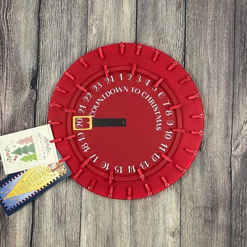 652F Christmas Card Wreaths, Christmas Decoration Cards, Wreaths with Christmas Gifts, Santa Stipulation Themed Countdown China Mainland