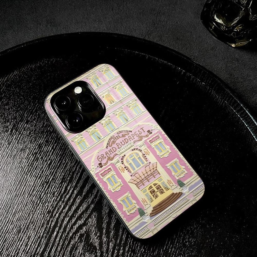 The Grand BudapestS Hotel Phone Case Tempered Glass For IPhone 17 16 13 14 12 15 11 Pro Max Plus Mini X XR SE2020 Coque