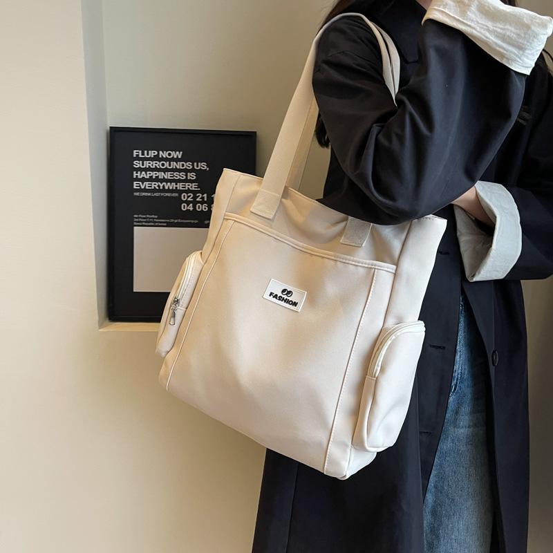 

Холщовая сумка Женская сумка через плечо большой вместимости Большая сумка хаки