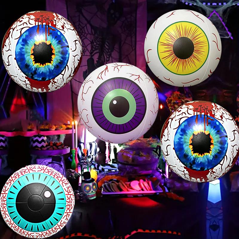 1PC Cartoon Design Party Supply Eye Ball Balloons Party PVC Ghost Decoration Big Balloon Outdoor Diameter 40cm