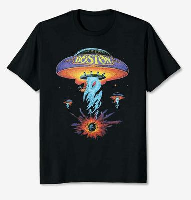 Boston Band Classic Back Rock Vintage טי חולצה לשני המינים