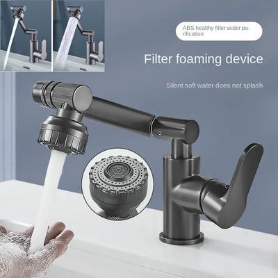 Robinet Pivotant la 1080° pentru Chiuvetă de Bucătărie Robinet pentru Chiuvetă de Baie Robinet pentru Lavoar Robinet Multifuncțional Apă Rece și Caldă