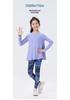 Completo Fitness da Bambina con Pullover a Maniche Lunghe Asciugatura Rapida e Leggings Squalo