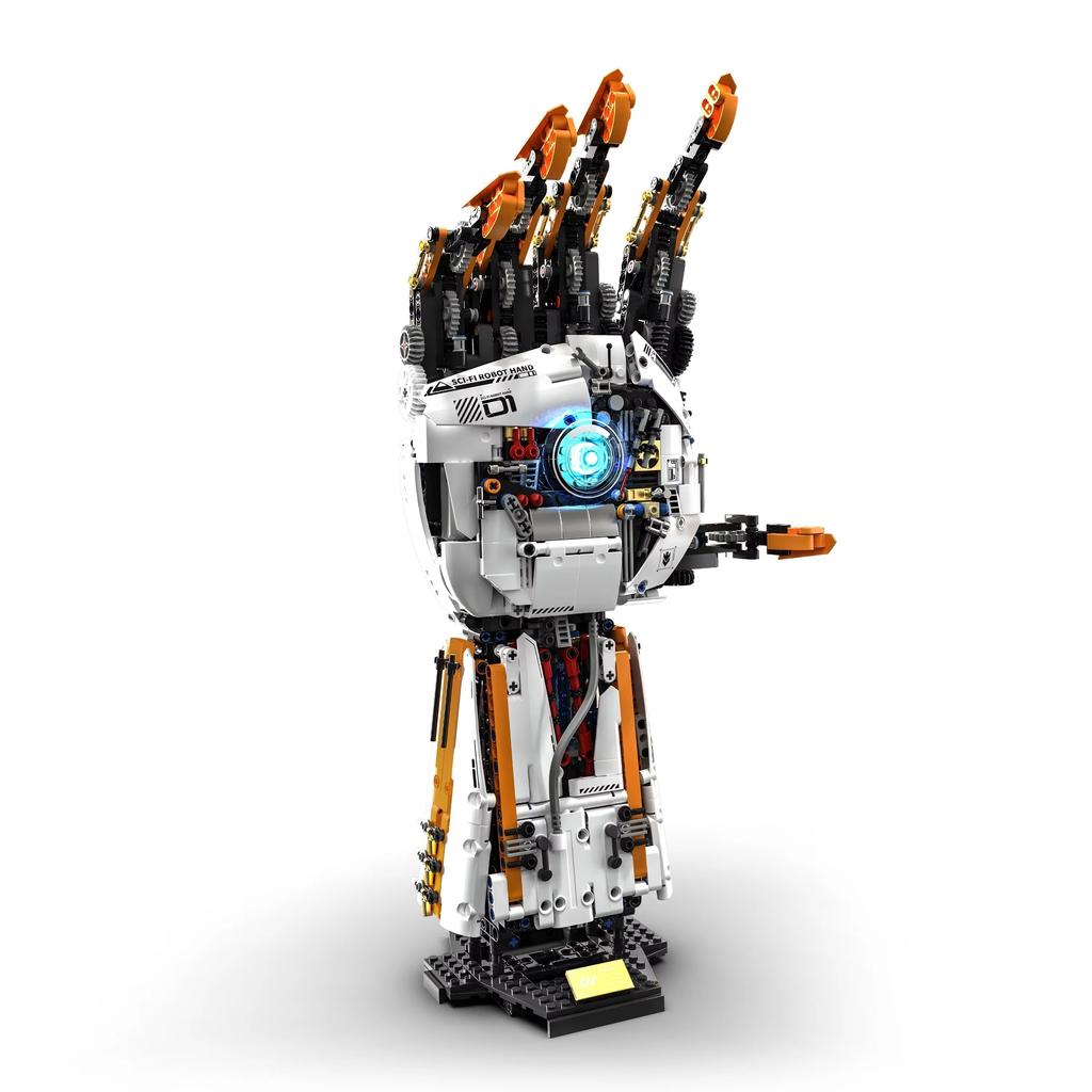 Moc Electric Bionic Robotic Arm Building Blocks Set Model Assembly Toy Home Decoration Educational Toy Birthday Holiday Gifts