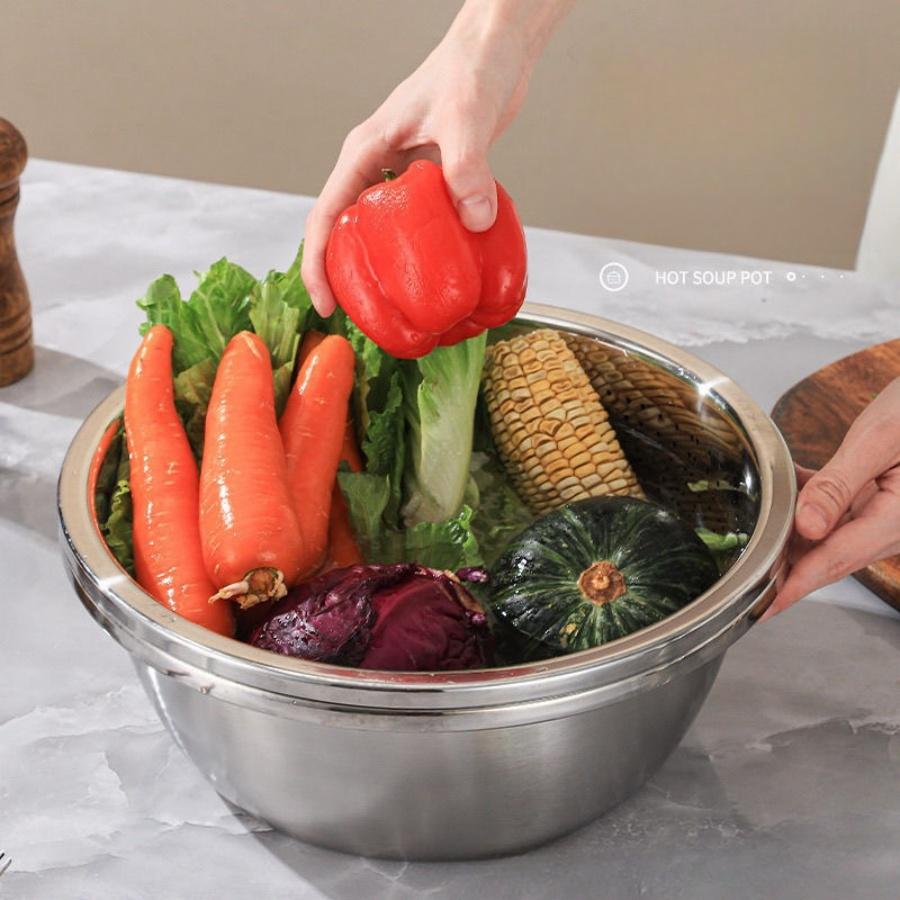 

Премиальная раковина из нержавеющей стали Сталь Высококачественный продукт Большая миска для овощей Кухонная утварь