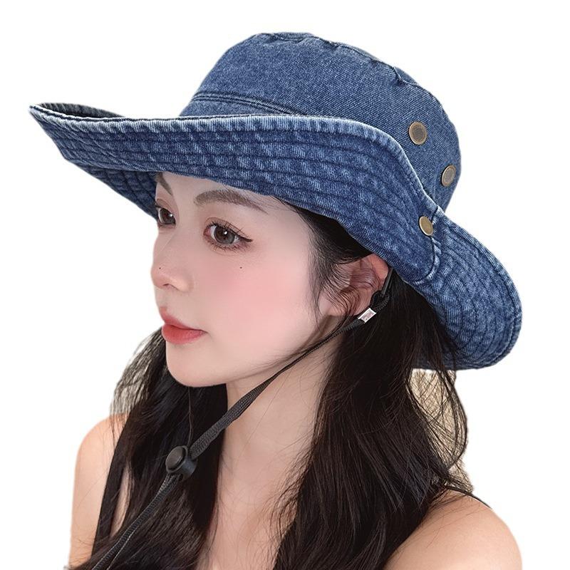 Spring/Summer Western Cowboy Fisherman's Hat Unisex Retro Casual Sun Hat—Versatile for Hiking Sun Protection and Fishing