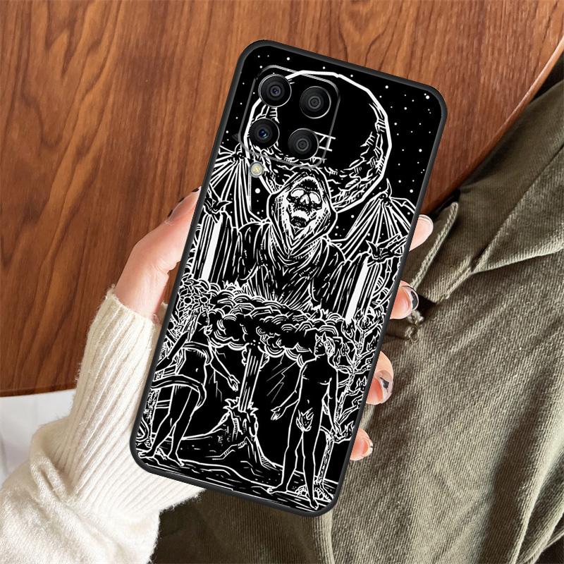 The Hermit Tarot Card Grim Reaper Case For Samsung Galaxy M11 M21 M31 M35 M12 M13 M14 M15 M16 M36 M56 M53 M32 M52 M55 M34 M54