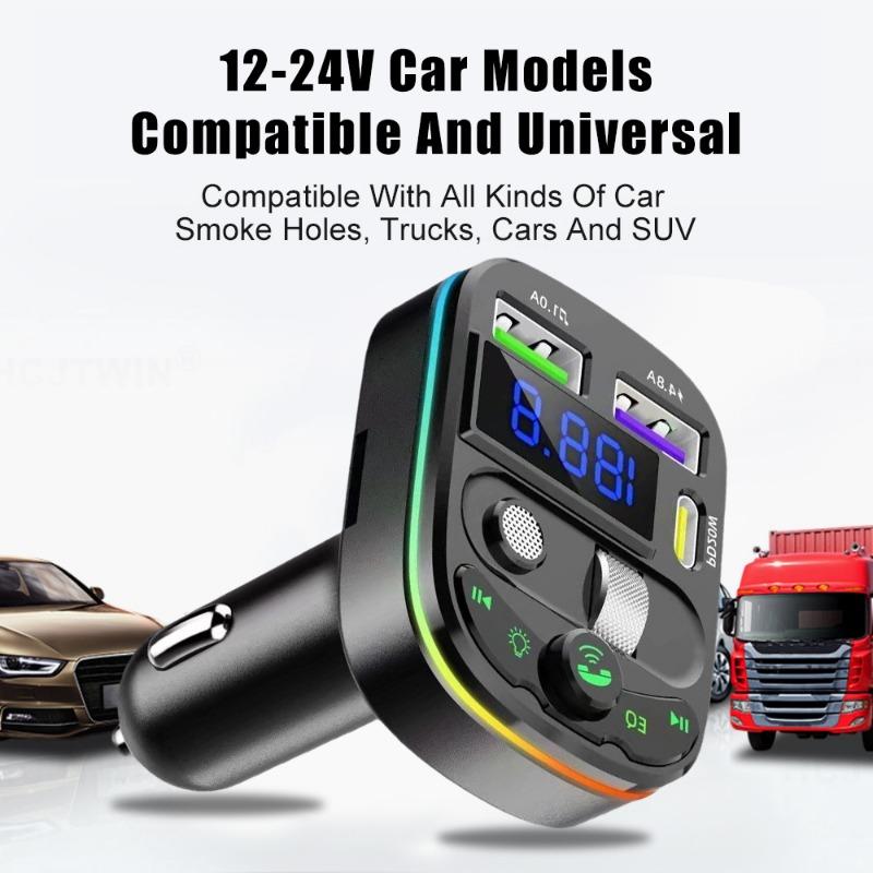 Q28 Car Bluetooth Receiver MP3 Playback Multifunctional Lossless Sound Quality Cigarette Lighter PD USB Converter Car Charger