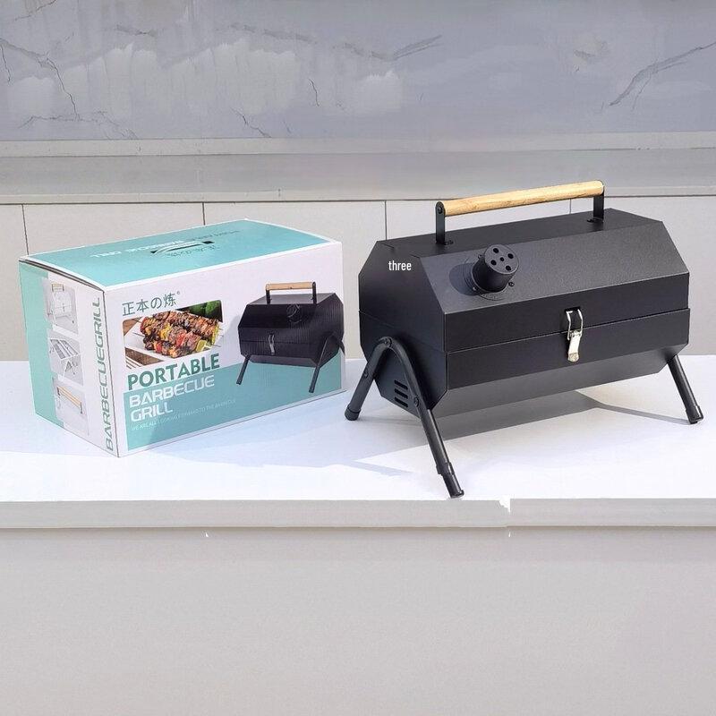 ZISIZ Portable Outdoor Chimney BBQ Grill