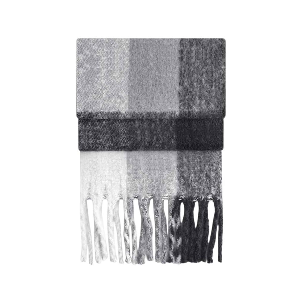 Beechfield Checkered Fluffy Scarf
