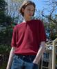 Wednesday Oasis Cool Washable Henley Neck Half Knit_6 Colors