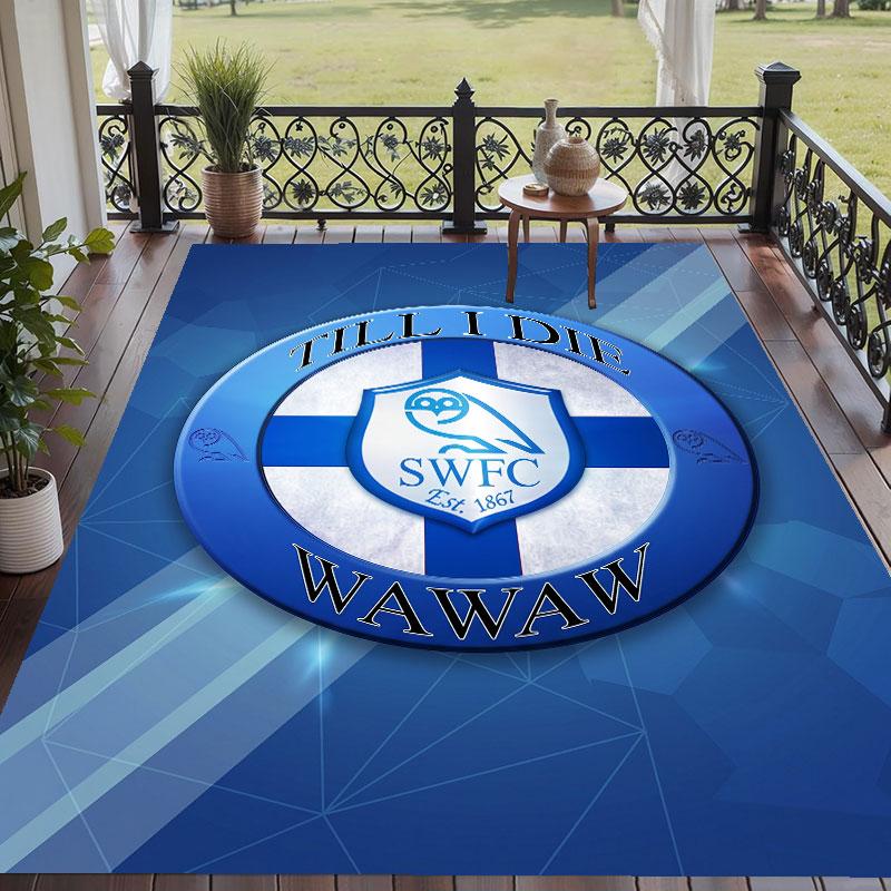 Soft Floor Carpet Sheffield Wednesday Pattern Area Rug Decorative Mat For Home Room Decoration