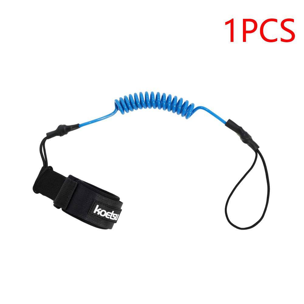 Coiled Bodyboarding Leash TPU Material Strong Cord Stand UP Paddle Board Leg Rope Stretchable for Fishing Tools Rods Strap