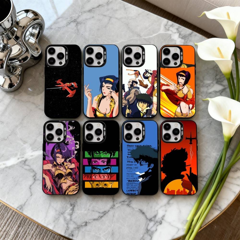 A-Anime C-Cowboy-Y B-Bebop-P Phone Case For iPhone17,16,15,14,13,12,11 Plus,Pro Max Candy Silver Plated Inside Cover