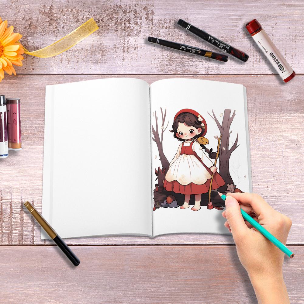 1pc, Princess Coloring Book, Teenagers Coloring Book, 30 Different Patterns, 100gsm Thick Paper, Relieve Stress, Birthday Gift