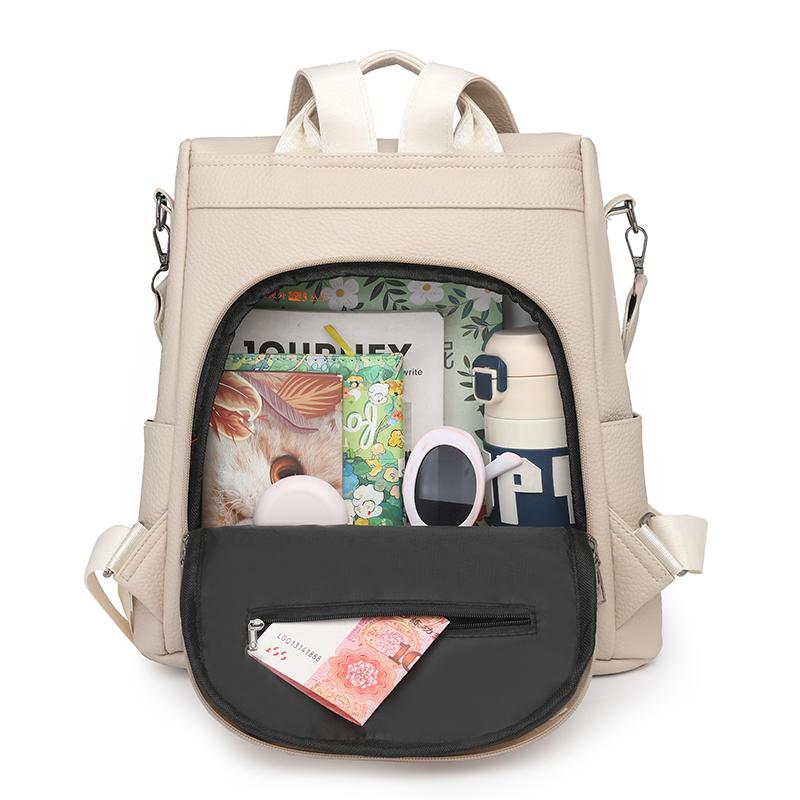 PU Rucksack Große Kapazität Handtasche Quaste Damen Multifunktionale Umhängetasche