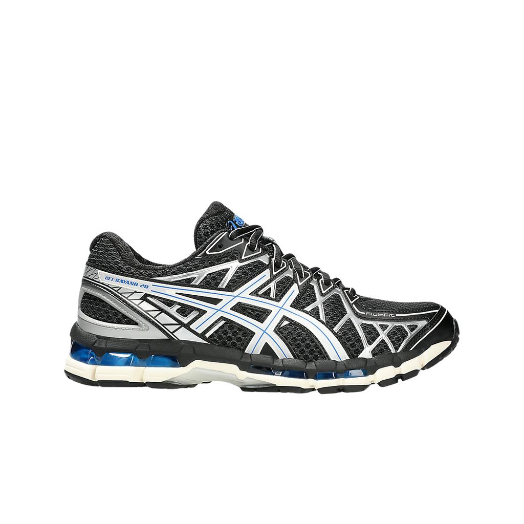 Asics Gel Kayano 20 Schwarz Silber Blau Unisex Sneaker Reinsilber 1203A388-001