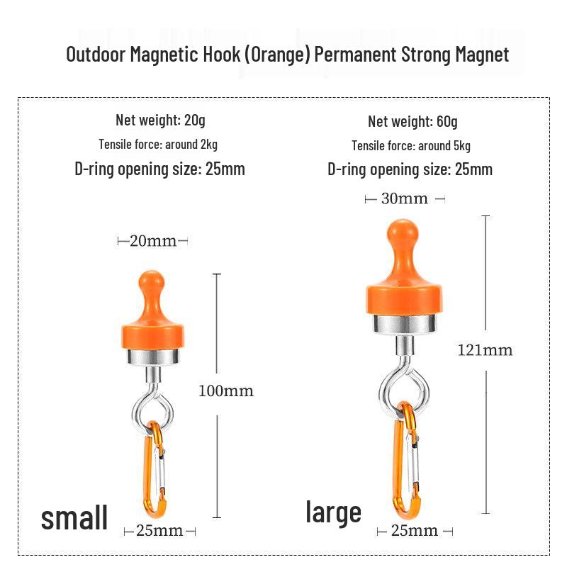 Magnetic Hook for Camping: Strong Outdoor Tent Light Hanger