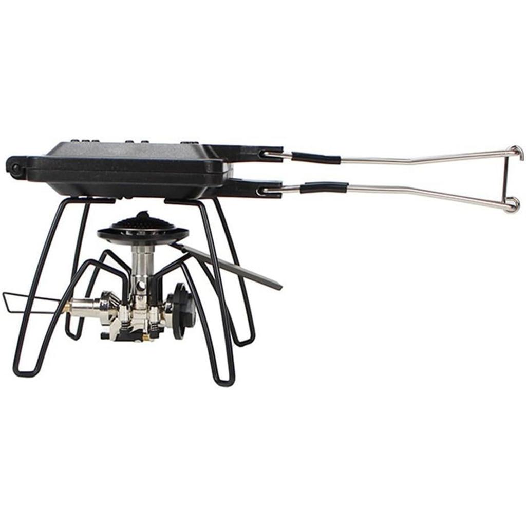 Portable Folding Sandwich Maker Nonstick Double Sided Bread Toast Maker Aluminum Alloy Texture for Camping and Home Use