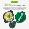 Humangear GoKit 7 Tools Lehká sada Camping Mess Kit s přenosným izolovaným campingovým náčiním a párátky Perfektní pro kempování na cestách Deluxe