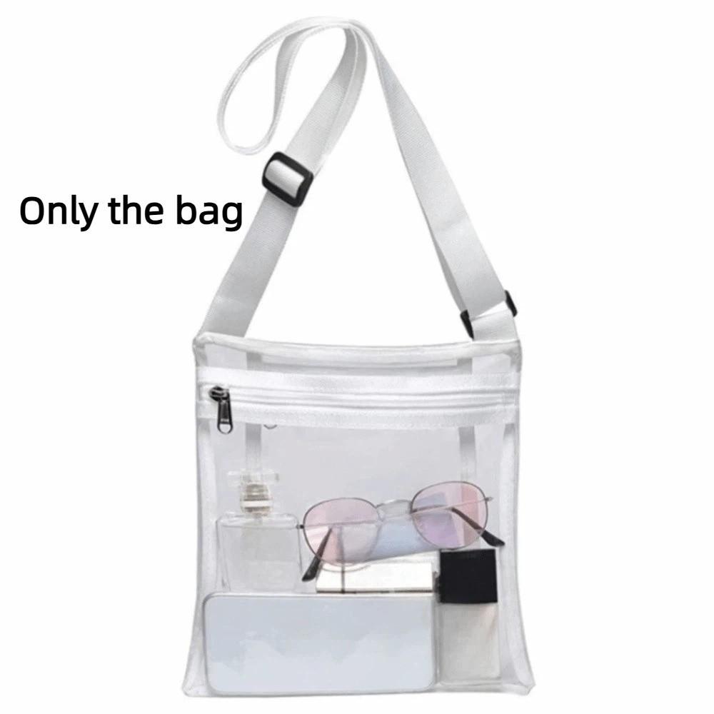 Waterproof Transparent Crossbody Bag TPU Material Single Shoulder Bag  Beach белый