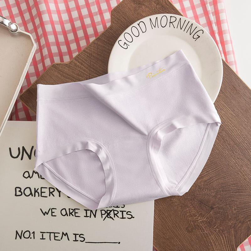 

Женские весенне-осенние антибактериальные трусики 32A со средней посадкой, бесшовные, с удлиненной ластовицей XL