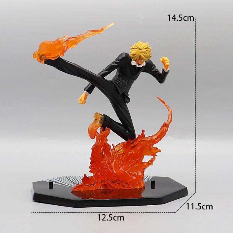 One Piece Luffy Roronoa Zoro Sabo Figure Toys Portgas D Ace Vinsmoke Sanji PVC Figurine Action Collection Anime Model Dolls Gift
