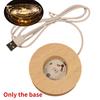 6Cm 3D Crystal Ball Led Night Light  Astronomy Solar System Planets Moon Astronaut Glass Ball Home Desktop Decor Ornament
