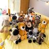 25Cm Kawaii Jungle Animal Plush Toys Forest Animal Plush Dog Zebra Elephant Lion Fox Giraffe Children'S Toys Doll Birthday Gift