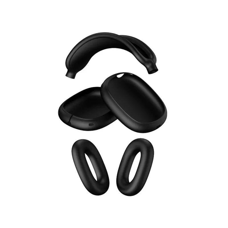 3 In 1 Clear Soft TPU Silicone Skin Protector Ear Cups Case for Airpods Max Airpodmax Anti Scratch Headphones Cover Accessories