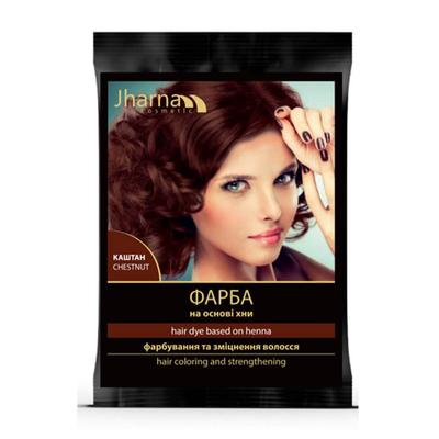 Kastanjebruine haarkleur op basis van henna, 25 g