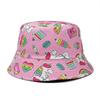 XUANCUI Manufacture Summer Outdoor Casual Cap All Over Print Strawberry Fruit Bucket Hat