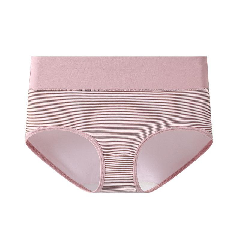 Women's Cotton Printed Breathable and Comfortable Briefs with No Marks Cute High Waisted Large Underwear