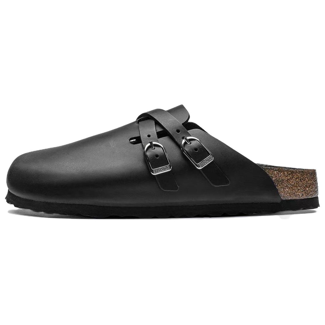 Birkenstock Closed Toe Slippers Unisex Black Narrow 1017499 39