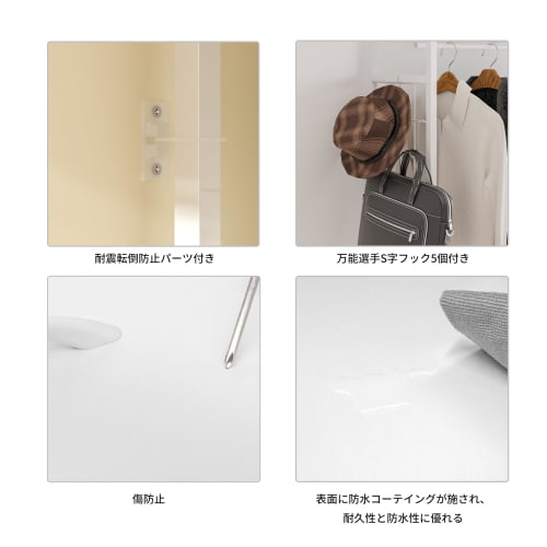 LunarLight Clothes Rack, 100cm Wide, 30cm Deep, 151.2cm High, Pipe Hanger, Wardrobe Closet Drawer, Clothes Rack, Compact Clothes Storage, Multifunctio