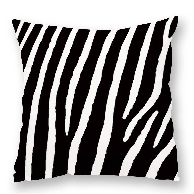 Fashionable Animal Spots Elements Cow Print Leopard Print Pillow Zebra Print Pillow Case Plush Sofa Car Waist