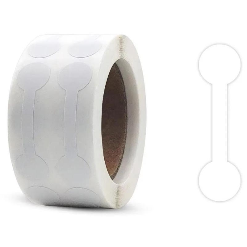 

500 шт./рулон крафт-бумаги ценники для ювелирных изделий наклейки DlY бирки гантели дизайны для колец, ожерелий, сережек и браслетов белый